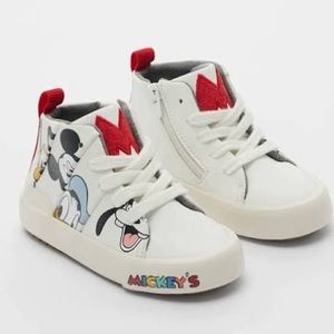 ZARA Kids Disney High Top Sneaker SIZE 5US / 20EU
